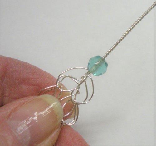 Judy Larson's Wire Crocheted Necklace - , Contemporary Wire Jewelry, Crocheting, wire crocheted necklace